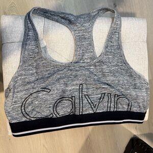 Calvin Klein Heathered Gray Bralette xl